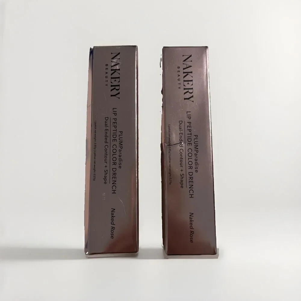 Nakery Beauty PLUMParadise Lip Peptide Naked Rose Dual-Ended Lip Plumper